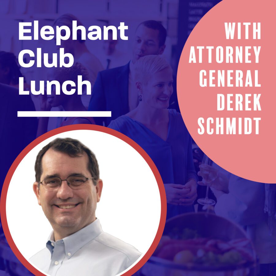 The banner of elephant club lunch